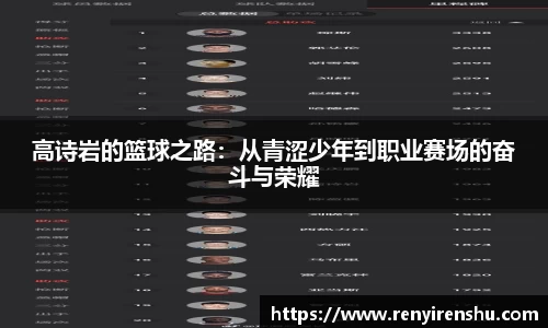高诗岩的篮球之路：从青涩少年到职业赛场的奋斗与荣耀